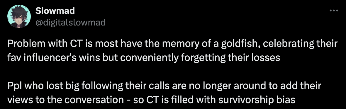 crypto twitter survivorship bias